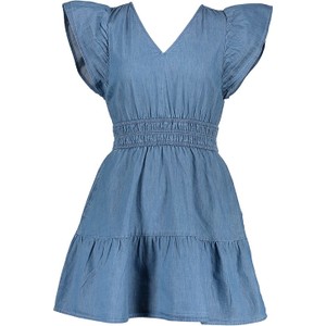 Niebieska sukienka Gap w stylu casual mini rozkloszowana