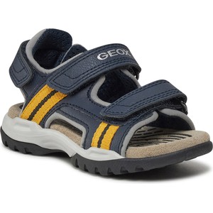 Granatowe buty dziecięce letnie Geox na rzepy