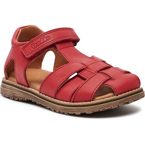 Czerwone buty dziecięce letnie Froddo na rzepy