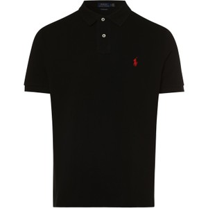 Czarna koszulka polo POLO RALPH LAUREN w stylu klasycznym z bawełny