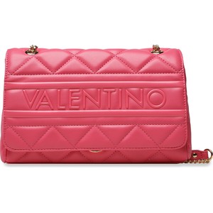 Różowa torebka Valentino matowa na ramię