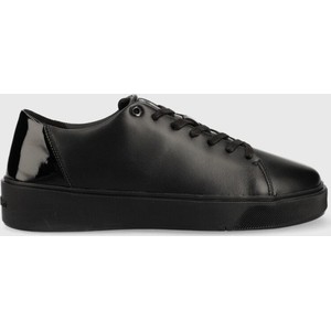 Czarne buty sportowe Calvin Klein ze skóry