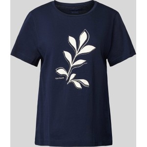 T-shirt Tom Tailor z okrągłym dekoltem z krótkim rękawem z nadrukiem