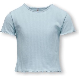 Niebieska bluzka dziecięca Kids ONLY dla dziewczynek z bawełny
