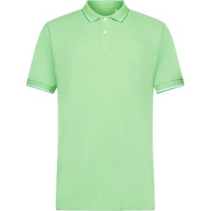 Zielona koszulka polo Esprit z krótkim rękawem z bawełny