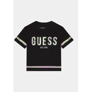 Czarna koszulka dziecięca Guess
