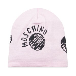Różowa czapka Moschino