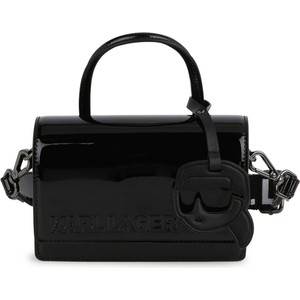 Czarna torebka Karl Lagerfeld średnia na ramię