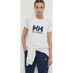 Bluzka Helly Hansen w młodzieżowym stylu z bawełny z krótkim rękawem
