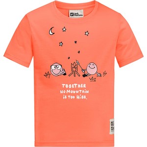 Pomarańczowa koszulka dziecięca Jack Wolfskin dla chłopców