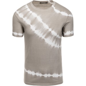 T-shirt Ombre z nadrukiem z krótkim rękawem z bawełny