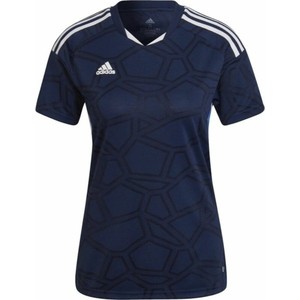 Bluzka Adidas w sportowym stylu z krótkim rękawem z okrągłym dekoltem