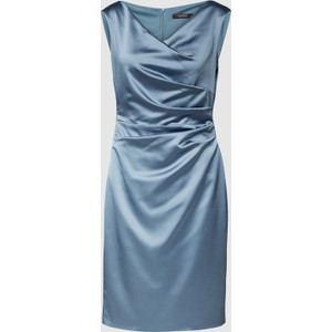 Niebieska sukienka Vera Mont bez rękawów z dekoltem w kształcie litery v mini