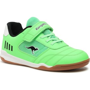 Zielone buty sportowe dziecięce Kangaroos na rzepy