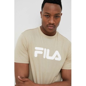 T-shirt Fila z nadrukiem z krótkim rękawem z bawełny