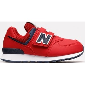 Czerwone buty sportowe dziecięce New Balance na rzepy 574