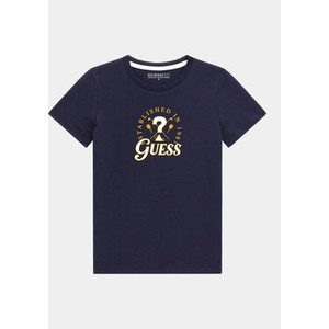 Granatowa koszulka dziecięca Guess