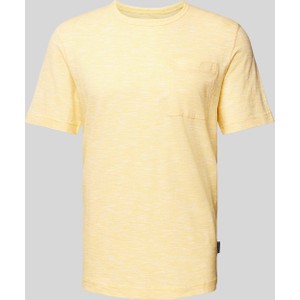 Żółty t-shirt Tom Tailor w stylu casual z krótkim rękawem