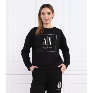 Czarna bluza Armani Exchange w stylu casual z bawełny