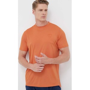 Pomarańczowy t-shirt ROSSIGNOL z krótkim rękawem w stylu casual