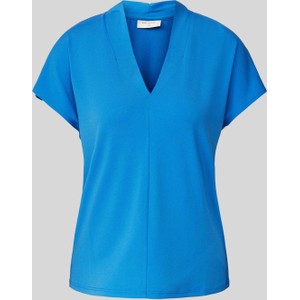 Niebieska bluzka Free/quent w stylu casual z krótkim rękawem