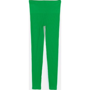Zielone legginsy Gate w stylu casual
