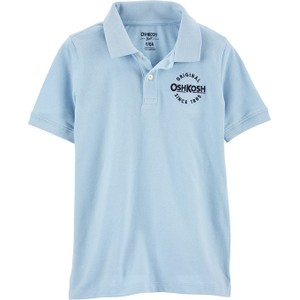 Niebieska koszulka dziecięca OshKosh dla chłopców z bawełny