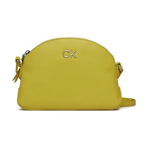 Żółta torebka Calvin Klein na ramię średnia