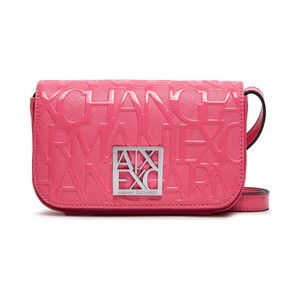 Różowa torebka Armani Exchange na ramię mała w młodzieżowym stylu
