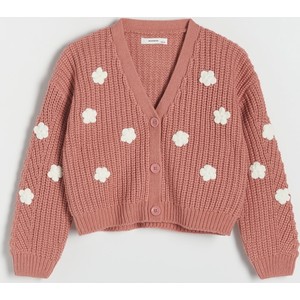 Różowy sweter Reserved z dzianiny