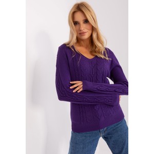 Fioletowy sweter 5.10.15 w stylu casual