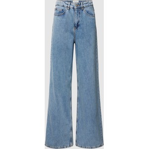 Granatowe jeansy Ana Johnson X P&c* z bawełny w street stylu