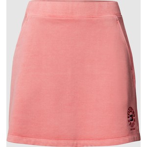 Różowa spódnica Tommy Jeans z bawełny mini