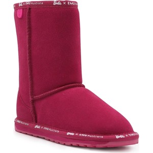 Czerwone buty dziecięce zimowe Emu Australia dla dziewczynek