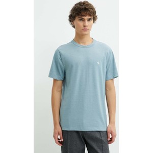 Niebieski t-shirt Abercrombie & Fitch w stylu casual