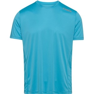 Niebieski t-shirt Diadora z krótkim rękawem