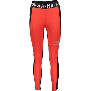Czerwone legginsy New Balance w sportowym stylu