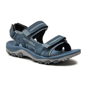 Niebieskie sandały Merrell w sportowym stylu z płaską podeszwą