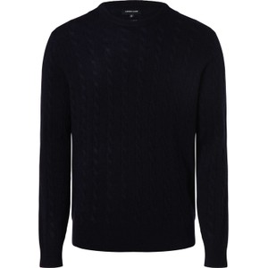 Czarny sweter Andrew James z kaszmiru w stylu casual z okrągłym dekoltem