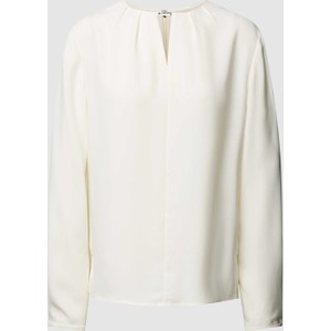 Bluzka Calvin Klein z okrągłym dekoltem z długim rękawem
