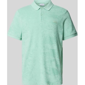 Zielony t-shirt Calvin Klein w stylu casual z krótkim rękawem z bawełny
