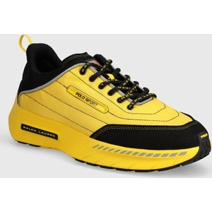 Żółte buty sportowe POLO RALPH LAUREN w sportowym stylu sznurowane