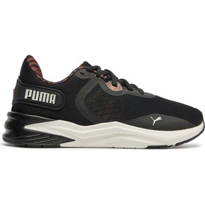 Czarne buty sportowe Puma z płaską podeszwą w sportowym stylu