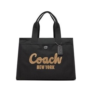 Czarna torebka Coach na ramię w młodzieżowym stylu matowa
