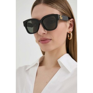 Czarne okulary damskie Gucci