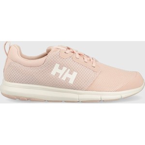 Różowe buty sportowe Helly Hansen z płaską podeszwą w sportowym stylu