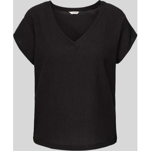 Czarny t-shirt Peek&Cloppenburg w stylu casual z krótkim rękawem