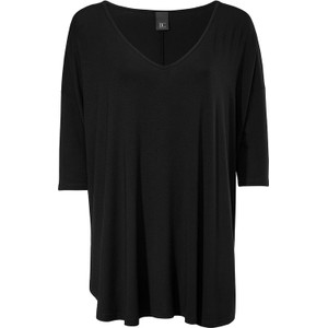 Czarna bluzka Heine w stylu casual z dekoltem w kształcie litery v