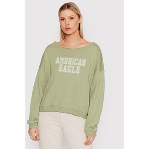 Zielona bluza American Eagle w młodzieżowym stylu