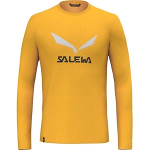 Żółta koszulka z długim rękawem Salewa w sportowym stylu